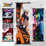 Hot Japanese Anime Scroll Canvas Wall Hanging Painting Kakashi Home Anime Poster Sasuke Art Room Decoration Kid Gift Itachi