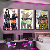 cool anime t-Tokyo Revengers Poster Versatile HD Waterproof Wall Art Self-Adhesive Decor for Any Space Ideal Gift