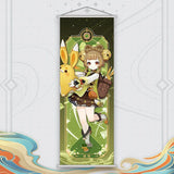 Xiao Yelan Kazuha Hutao Genshin Impact Scroll Canvas Wall Hanging Painting Home Decor Anime Poster Wall Art Room Decoration