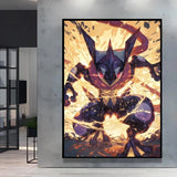 Classic Anime Pokemon Umbreon Flareon Canvas Painting Anime Wall Art Prints HD Poster Picture Print Home Living Room Decor