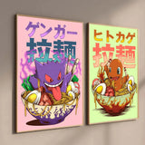 Anime P-Pokemon Poster Art  canvas poster Coffee House Bar Room Wall Decor