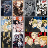 Anime Tokyo Revengers Poster Self-adhesive Art Waterproof Paper Sticker Coffee House Bar Room Wall Decor