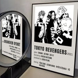 Anime T-Tokyo R-Revenger Poster Modern PP Paper Wall Art Sticker Minimalist Decorative for Cafe Office Bar Home Wall Decor Gift