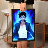 Anime My Hero Academia Dabi Poster Self-adhesive Art Waterproof Paper Sticker Coffee House Bar Room Wall Decor