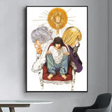 Hot Anime Death Note Canvas Prints Poster Figure Ryuk Yagami Raito L Misa Amane Wall Art Home Decoration Art Poster Fans Gifts