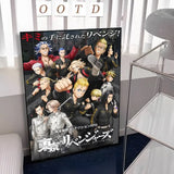 1pc Anime Tokyo Revengers Poster Sticker Print Waterproof Wall Art For Living Room Bedroom Home Decor