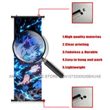 Demon Slayer: Kimetsu No Yaiba Wall Art Canvas Scrolls Pictures Hanging Painting Anime Rengoku Kyoujurou Home Decor Print Poster