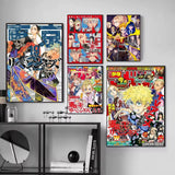 Anime Tokyo R-Revengers Poster  Self-adhesive Art Waterproof Paper Sticker Coffee House Bar Dorm Room Wall Decor