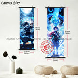 Demon Slayer: Kimetsu No Yaiba Wall Art Canvas Scrolls Pictures Hanging Painting Anime Rengoku Kyoujurou Home Decor Print Poster