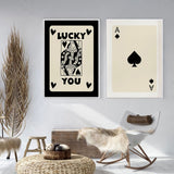Poker Abstract Living Room Wall Art Decorative Canvas Painting Core