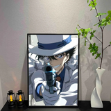 Anime Kaitou Kid Detective Conan Magic Kaito-Detective Conan Poster HD Posters Home Room Bar Cafe Decor Art Wall Painting Pictur