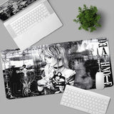 New DEATH NOTE Misa Amane Mousepad Black Pretty Anime Girl Mouse Pad Non-slip Gamer Keyboard Notebook Desk Mat PC Computer Table