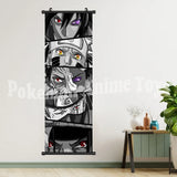Hot Japanese Anime Scroll Canvas Wall Hanging Painting Kakashi Home Anime Poster Sasuke Art Room Decoration Kid Gift Itachi