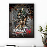 Popular Anime A-Attack on Titan Poster HD Waterproof Self-Adhesive Wall Art Multi-Scene Application