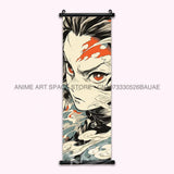 Demon Slayer Hanging Painting Anime Home Decoration Rengoku Kyoujurou Canvas Scrolls Pictures Himejima Gyoumei Poster Wall Art