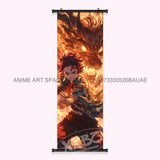 Demon Slayer: Kimetsu No Yaiba Wall Art Canvas Scrolls Pictures Anime Poster Hanging Painting Print Home Decoration Living Room
