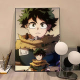 Anime M-My Hero AcademiaS High Quality Print Poster Waterproof Wall Art Movie Posters For Living Bedroom Retro Room Decor Gift