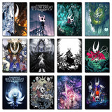 Hot Video Game Anime Hollow Knight Cartoon Characters Poster and Prints Canvas Painting Wall Art Pictures Home Gamer Room Decor
