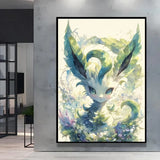 Classic Anime Pokemon Umbreon Flareon Canvas Painting Anime Wall Art Prints HD Poster Picture Print Home Living Room Decor