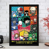 Japan Cartoon Anime My Hero Academia Canvas Painting Wall Art Nordic Poster and Prints Aesthetic For Living Home Decoration Gift