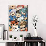 I-Inazuma E-Eleven Anime Poster Paper Print Home Living Room Bedroom Entrance Bar Restaurant Cafe Art canvas Painting Decoration