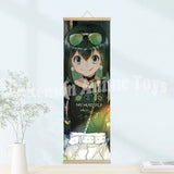 My Hero Academia Poster: Wooden-framed Scroll, HD Quality Wall Art, Wall Decoration for Game Rooms and Bedrooms