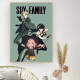 Classic Retro Wall Art, Anime "Spy X Family", HD Canvas Printed Poster, Home Living Room Bedroom Decorative Painting
