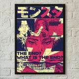 Monster Anime Classic Retro Wall Art, HD Canvas Print Poster, Suitable for Home, Living Room, Room Decoration Painting