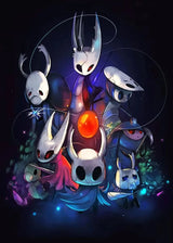 Hot Video Game Anime Hollow Knight Cartoon Characters Poster and Prints Canvas Painting Wall Art Pictures Home Gamer Room Decor