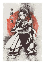 Canvas Painting Wall Art Pictures Demon Slayer Japan Anime Poster Print Tanjiro Zenitsu Characters Portrait Room Home Decoration