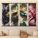 Anime Jujutsu Kaisen Scrolls Pictures Zenin Maki Canvas Wall Art Hanging Paintings Printed Poster Living Room Home Decoration