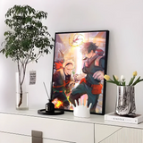My Hero Academia Kaminari Denki  Classic Anime Poster Fancy Wall Sticker for Living Room Bar Decoration Decor Art Wall Stickers
