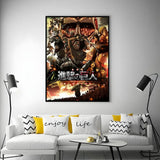 Anime A-Attack on TitanS Poster Versatile HD Waterproof Wall Art Self-Adhesive Decor for Any Space Ideal Gift