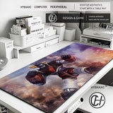 Grendizer And Actarus UFO Robot Keyboard Desk Mat Mousepad Goldorak Anime XL Gaming Printing Computer Mouse pad