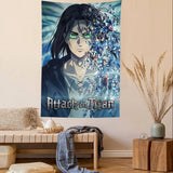 A-Attack on Titan Tapestry Art Printing Japanese Wall Tapestry Anime Wall Hanging Home Decor