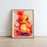 Anime Pokemon Pikachu Charmander Bulbasaur Squirtle Poster HD Canvas Painting Home Living Room Painting Wall Art Children's Gift