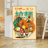 Anime P-Pokemon Poster Art  canvas poster Coffee House Bar Room Wall Decor