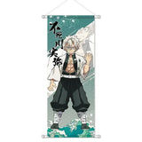 Anime Demon Slayer Cartoon Tanjirou Nezuko Scroll Canvas Wall Hanging Painting Home Decor Anime Poster Wall Art Room Decoration