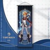 Genshin Impact Scroll Canvas Painting Columbina Sandrone Flins Home Decor Wall Hanging Anime Poster Wall Art Room Decoration