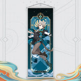 Xiao Yelan Kazuha Hutao Genshin Impact Scroll Canvas Wall Hanging Painting Home Decor Anime Poster Wall Art Room Decoration