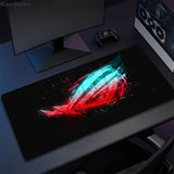 Asus Rog Black Mause Pad Anime Mouse Mats Gaming Computer Desk Mat Mouse Carpet Pc Accessories Gamer Mouse Pad Speed Rubber Mat