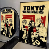 Anime T-Tokyo R-Revenger Painting Calligraphy High-Quality Cotton Canvas Poster Wall Art for Living Room Modern  House Decor