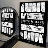 Anime T-Tokyo R-Revenger Poster Modern PP Paper Wall Art Sticker Minimalist Decorative for Cafe Office Bar Home Wall Decor Gift