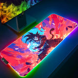 LED Mouse Pad Dragon Ball Backlight Gaming Accessories PC Computer Keyboard Gamer RGB Desk Mat alfombrilla xxl HD Anime Mousepad