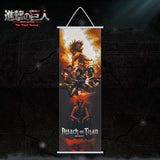Attack on Titan Scroll Canvas Wall Hanging Painting Home Decor Anime Poster Wall Art Room Decoration Gift