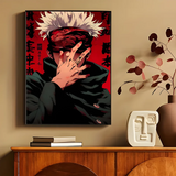 Jujutsu Kaisen Anime Posters Sticky Decoracion Painting Wall Art White Kraft Paper Wall Decor