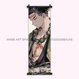 Demon Slayer Hanging Painting Anime Home Decoration Rengoku Kyoujurou Canvas Scrolls Pictures Himejima Gyoumei Poster Wall Art