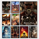 Anime A-Attack on Titan Poster Art with prints Home bedroom living room decoration gift