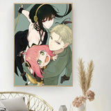 Classic Retro Wall Art, Anime "Spy X Family", HD Canvas Printed Poster, Home Living Room Bedroom Decorative Painting