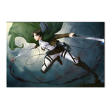 Anime Attack on Titan Poster  Levi Allen Mikasa Figure Wall Art Canvas Print for Bedroom Living Room Decor  Perfect Gift